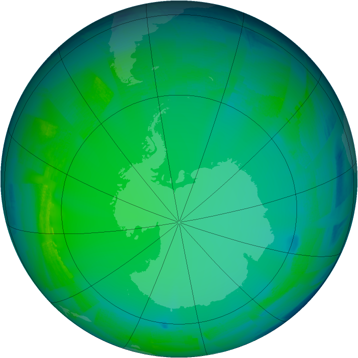 Ozone Map 2009-07-01